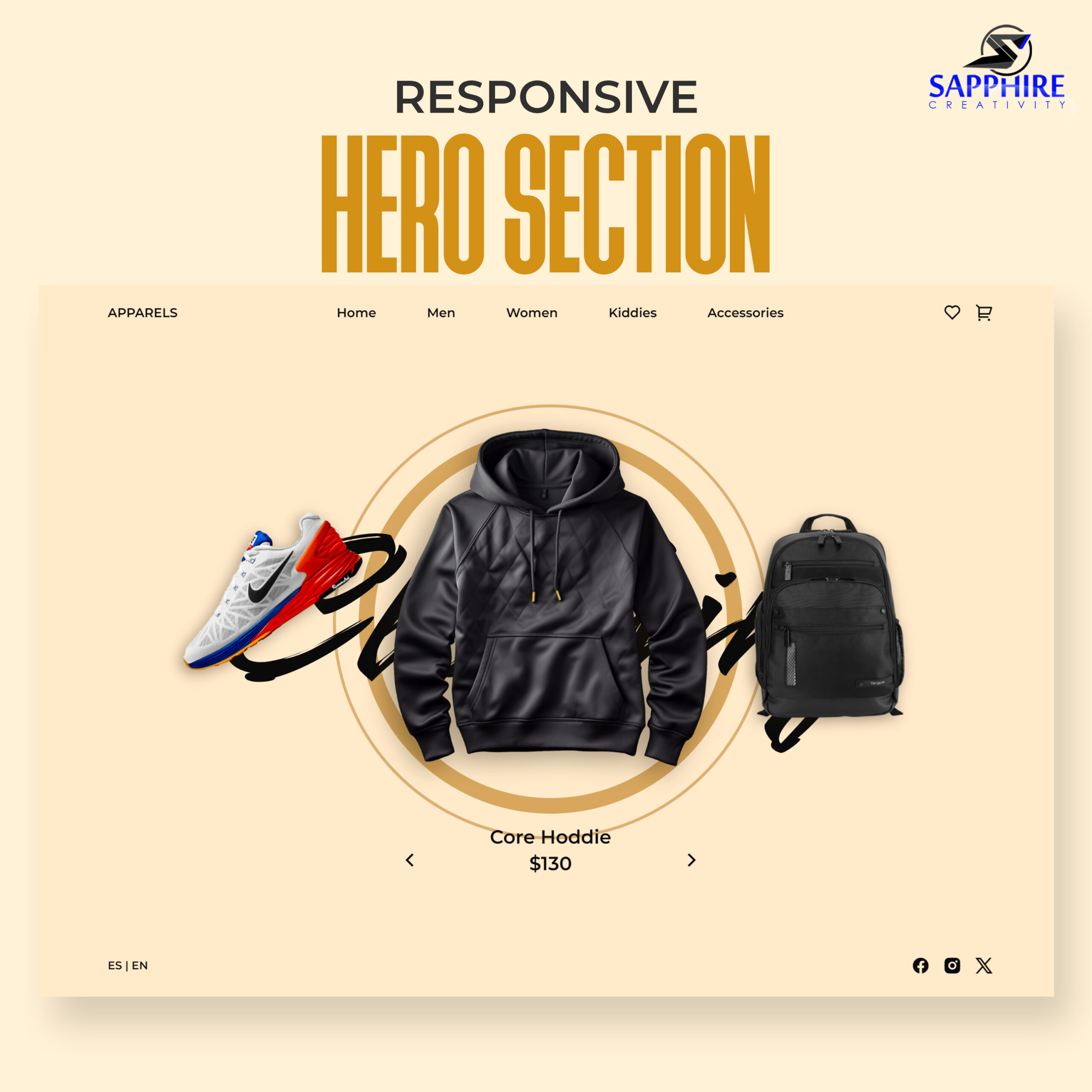RESPONSIVE HERO SECTION